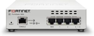 FortiWiFi-30G - 4 x GE RJ45 ports (including 3 x Internal Ports, 1 x WAN Ports), Wireless (802.11a/b/g/n/ac/ax) Region Code A