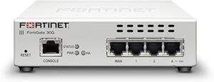 FortiWiFi-30G - 4 x GE RJ45 ports (including 3 x Internal Ports, 1 x WAN Ports), Wireless (802.11a/b/g/n/ac/ax) Region Code I
